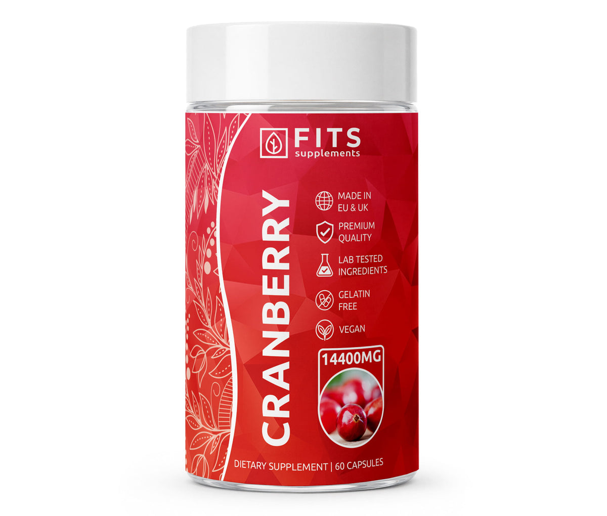 Cranberry Sterk 14,400mg 60 capsules