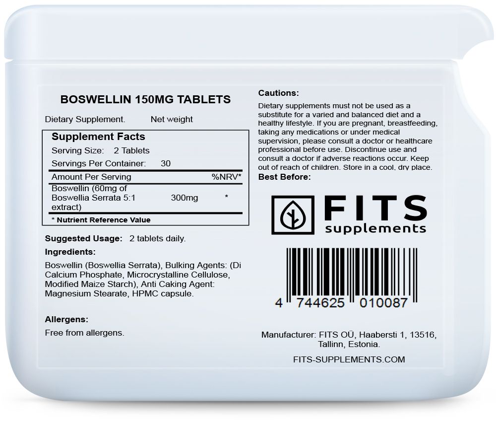 Boswellin 150mg 60 tabletten