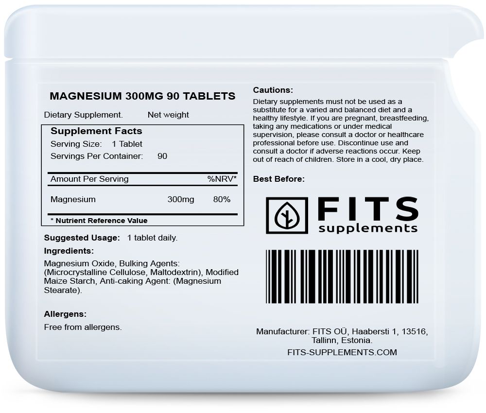 Magnesium 300mg 90 tabletten