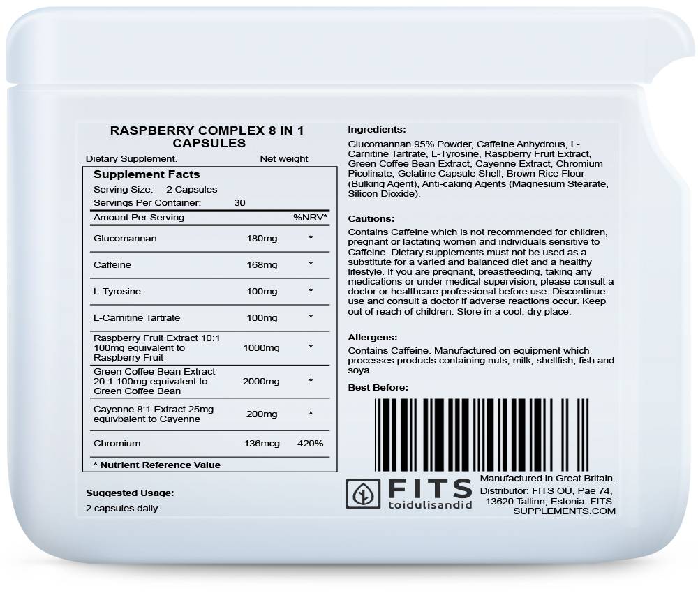 Raspberry Complex 8 in 1 60 capsules
