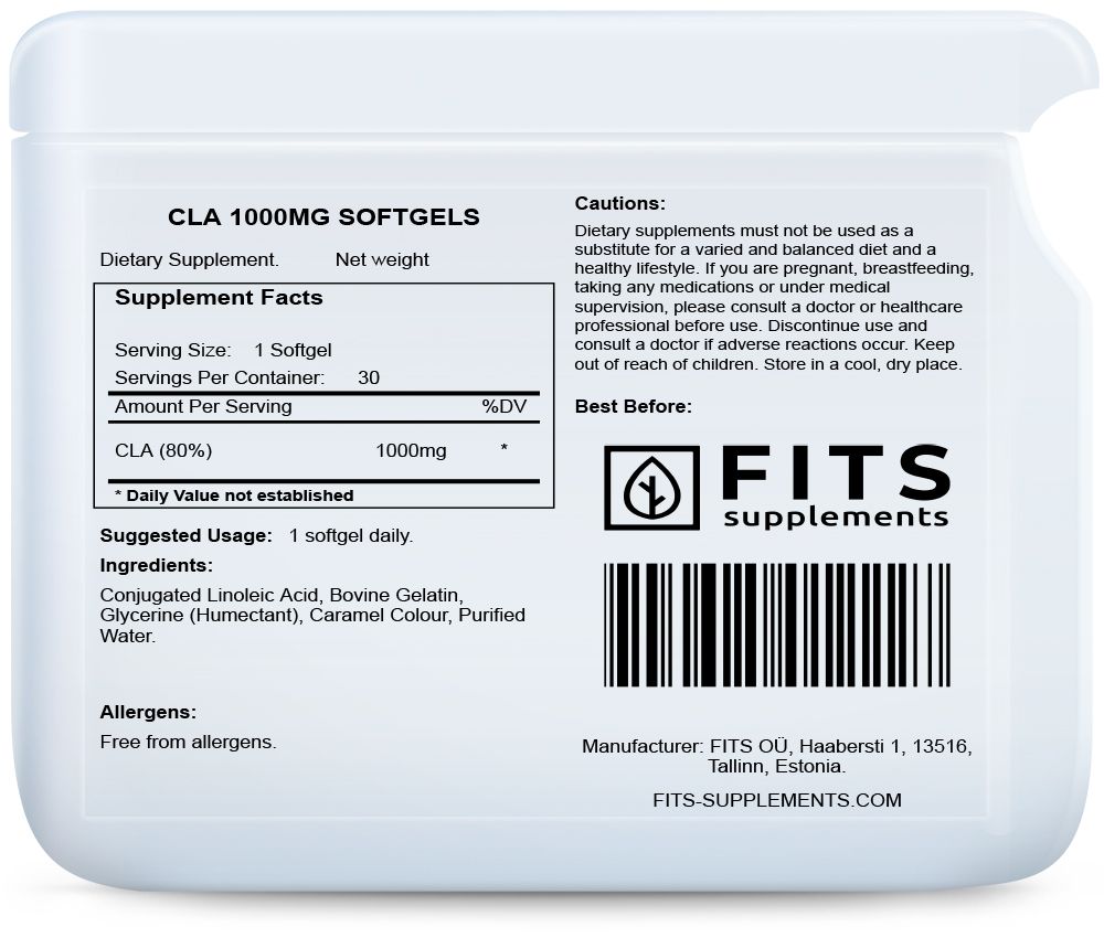 CLA 1000mg 30 zachte capsules