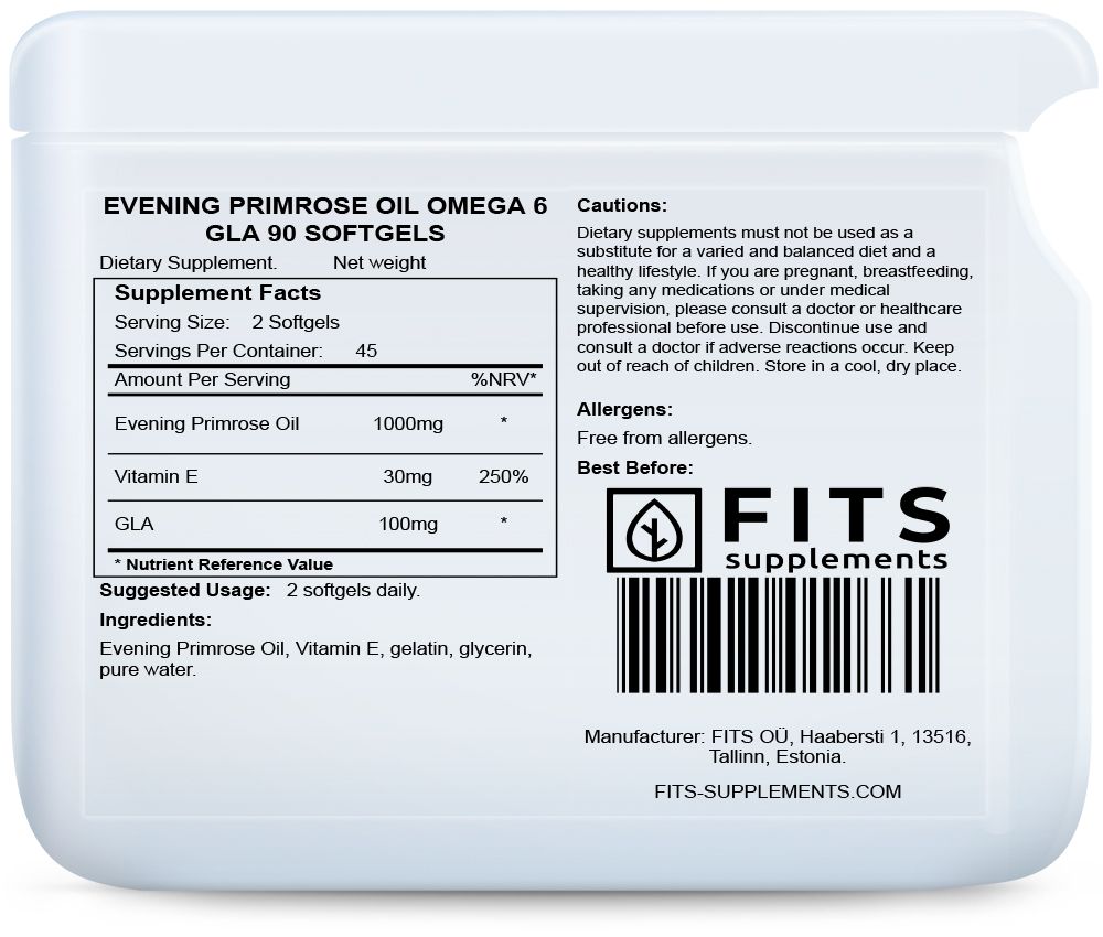 Teunisbloemolie Omega 6 GLA 90 zachte capsules