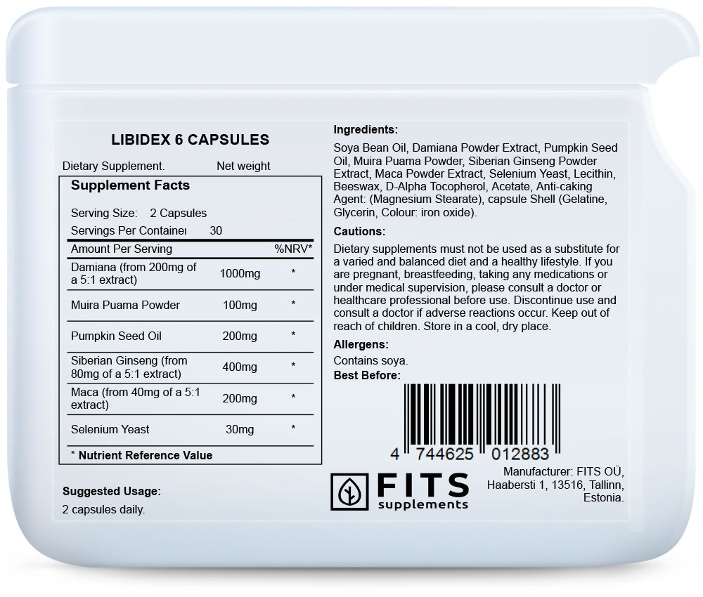 FITS Libidex 6 capsules - 2
