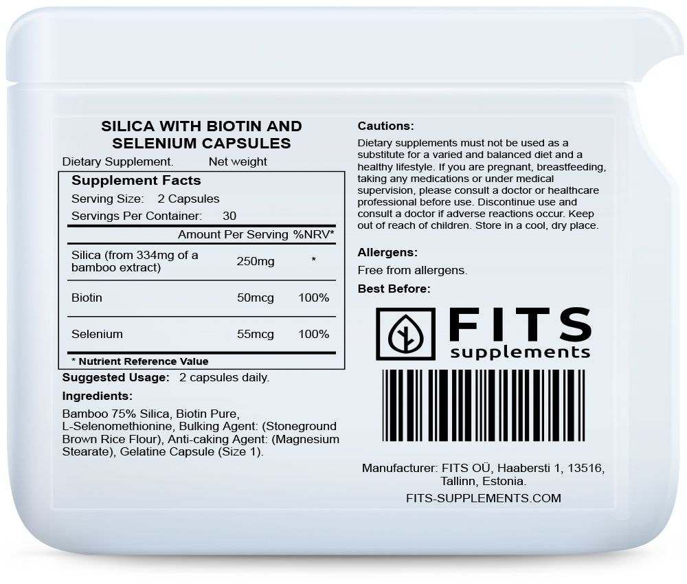 Silica met Biotine en Selenium 60 capsules