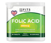 Folic acid 400mcg 90 tablets