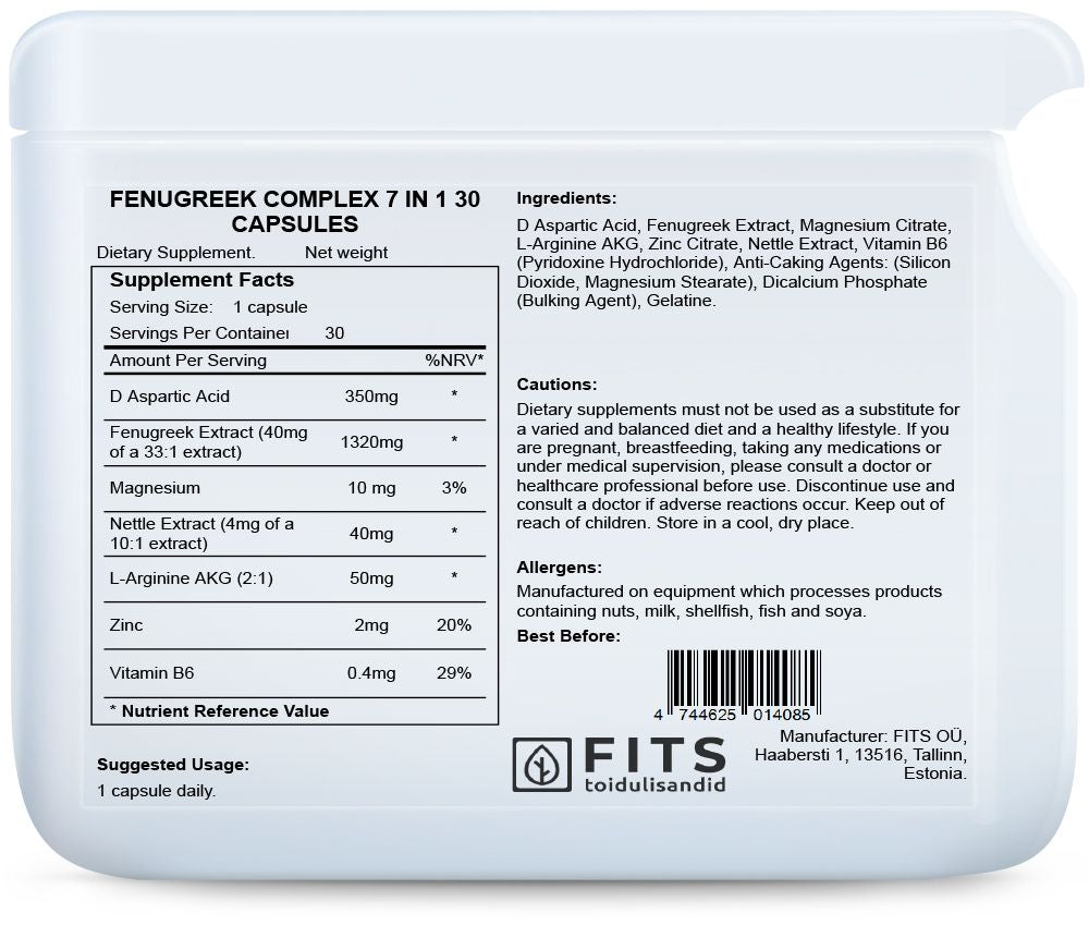 Fenegriek Complex 7 in 1 30 capsules