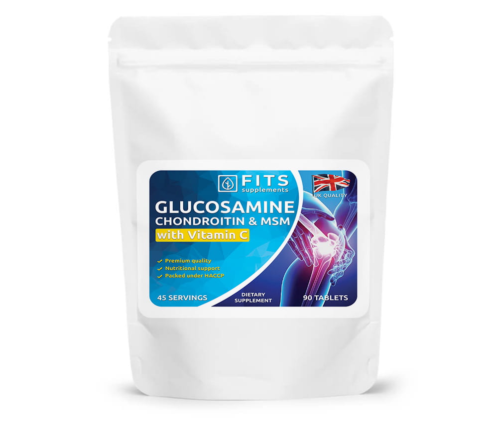 Glucosamine, Chondroïtine, MSM en Vitamine C 90 tabletten