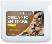 Organic Shiitake 250mg 60 capsules
