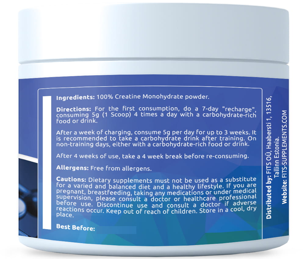 Creatine Monohydrate powder 300g