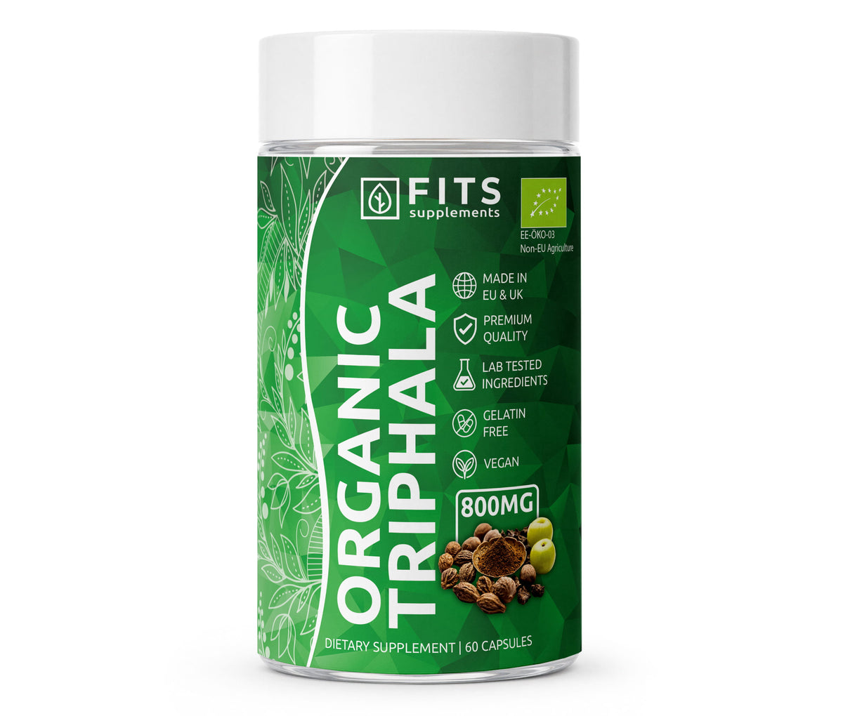 Triphala 800mg 60 capsules
