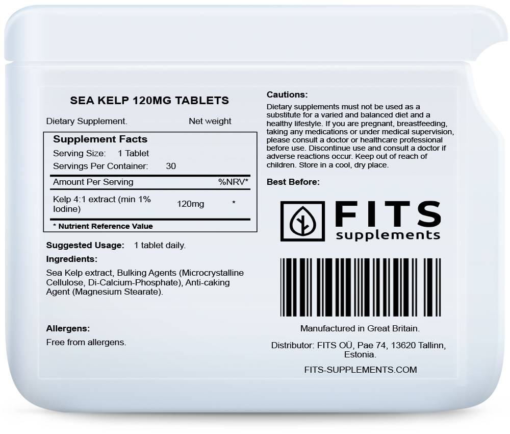 Sea Kelp 120mg 30 tablets