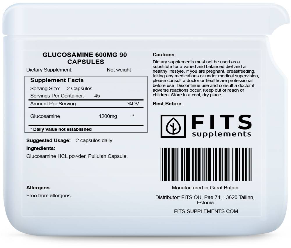 Glucosamine 600mg 90 capsules