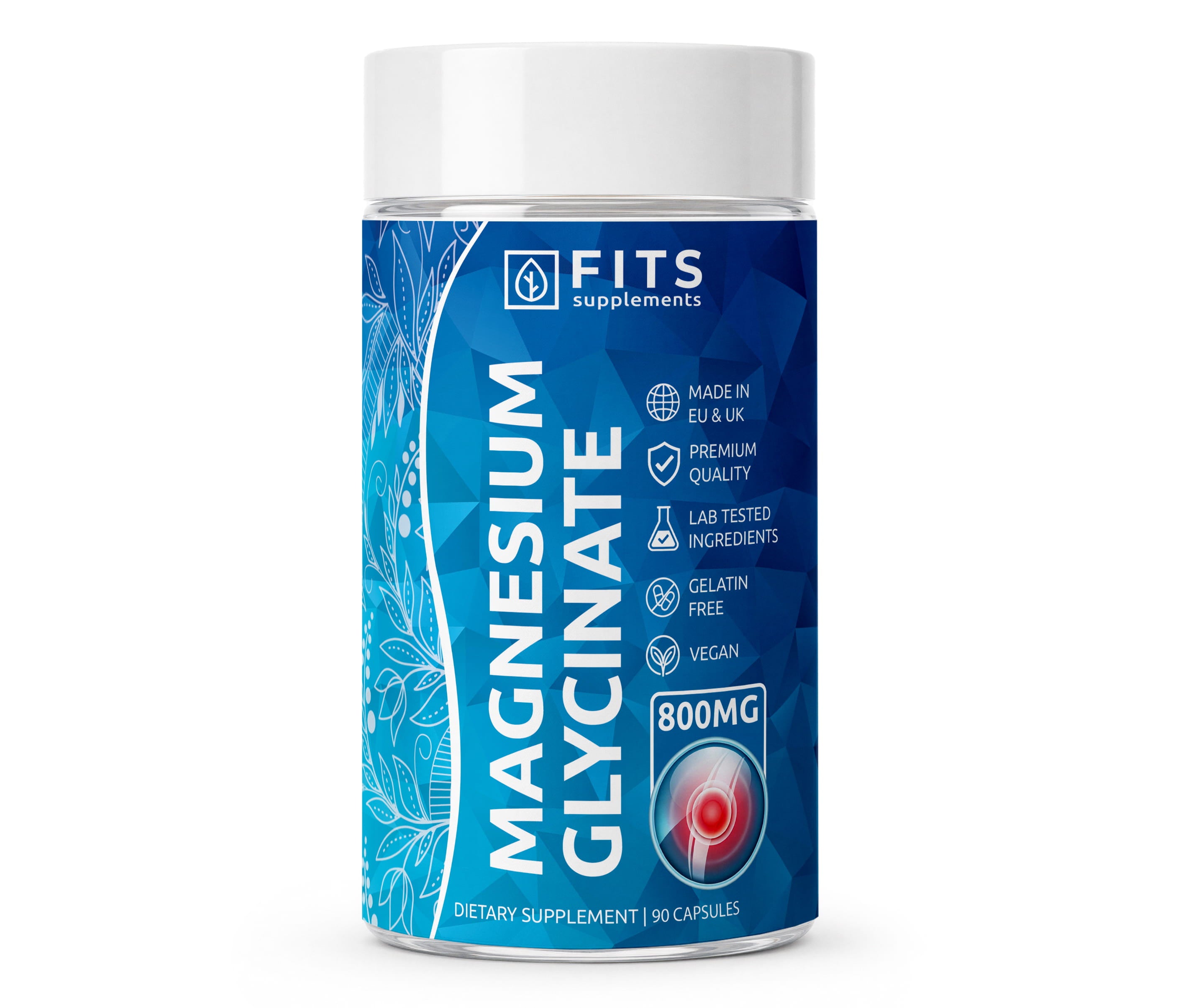 Magnesiumglycinaat 800 mg 90 capsules