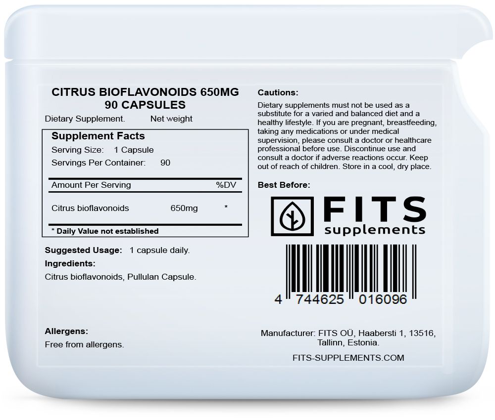 Citrus bioflavonoïden 650mg 90 capsules