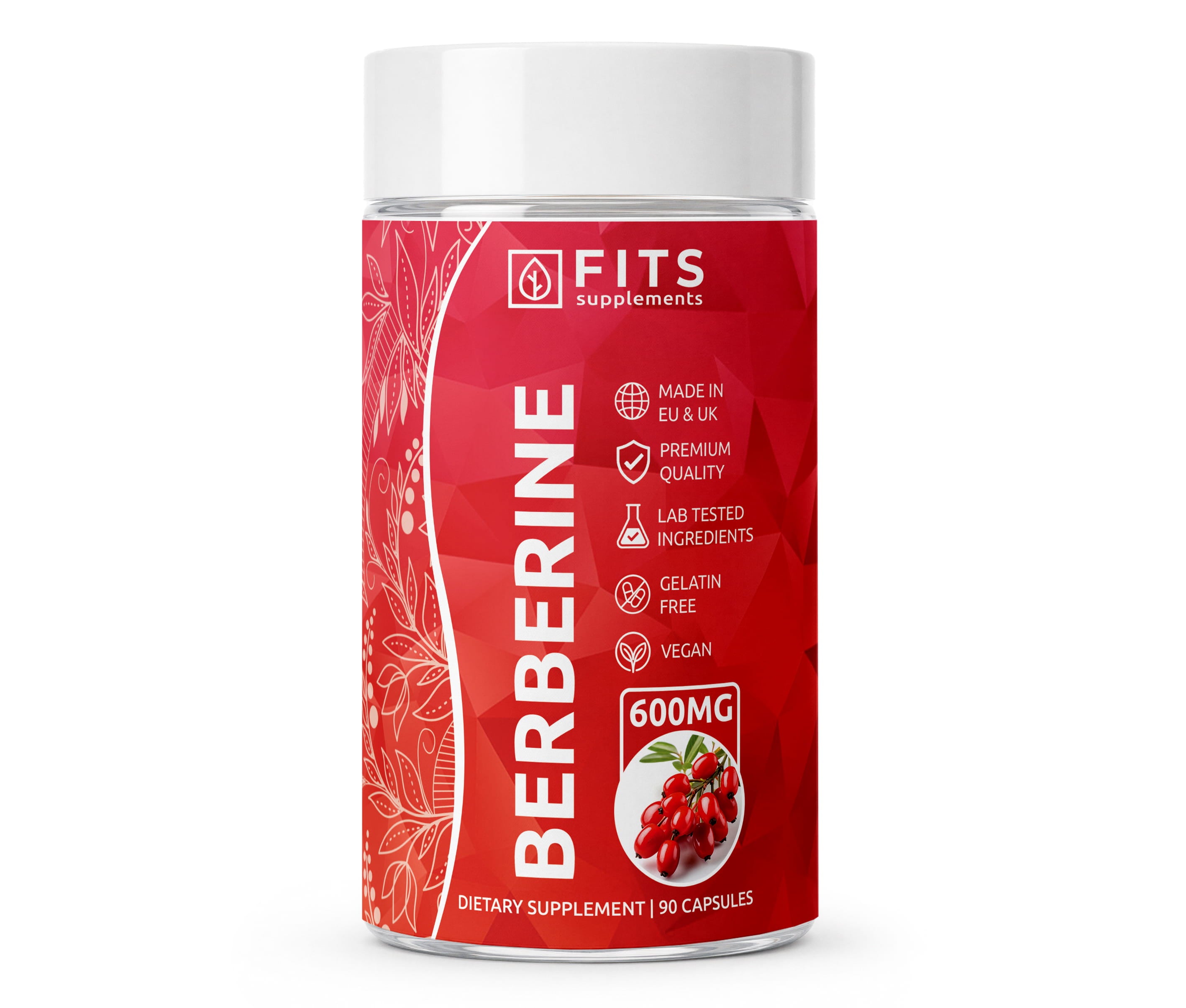 Berberine HCL Sterk 600mg 90 capsules