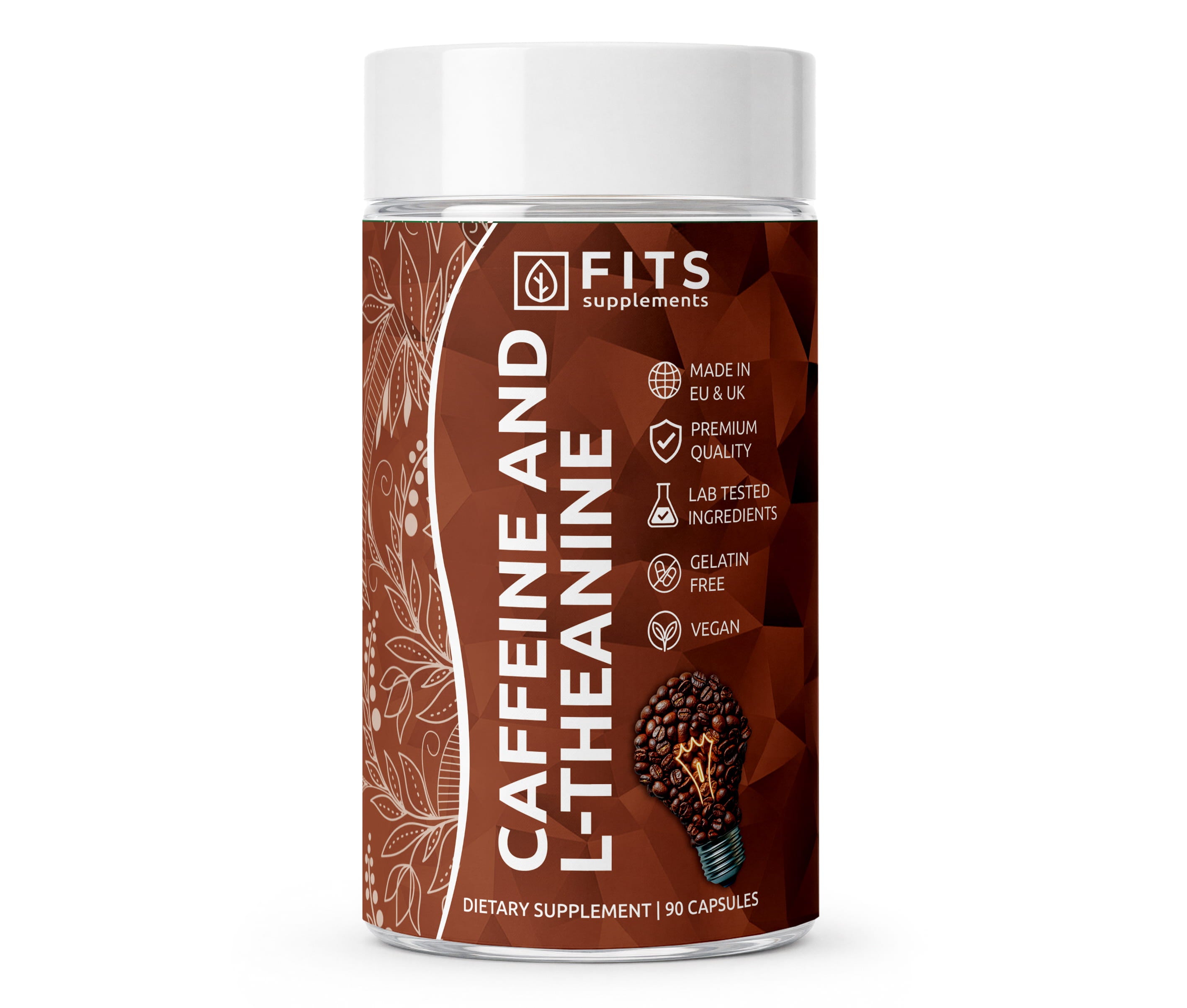Cafeïne en L-Theanine 90 capsules