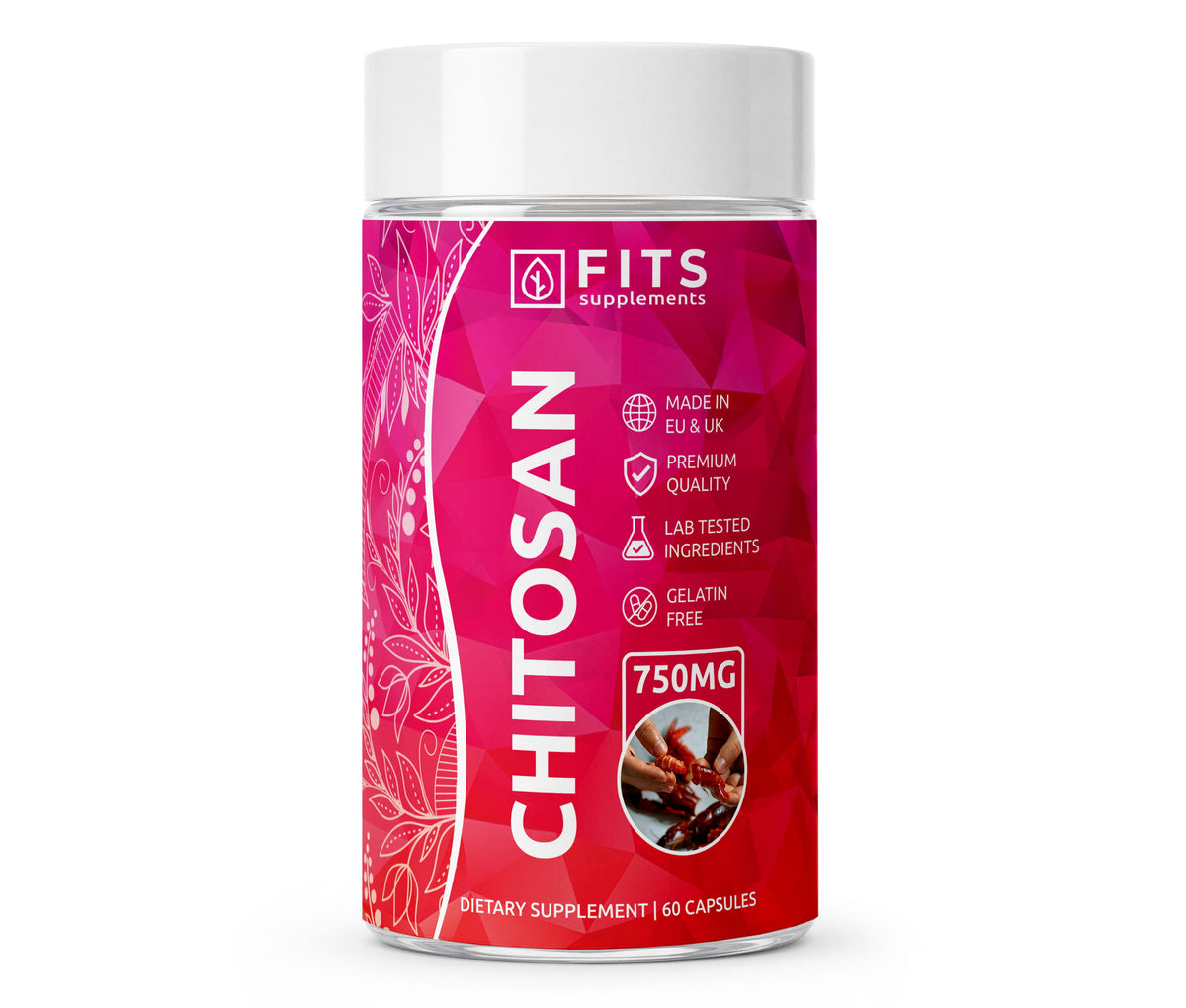 Chitosan 750mg 60 capsules