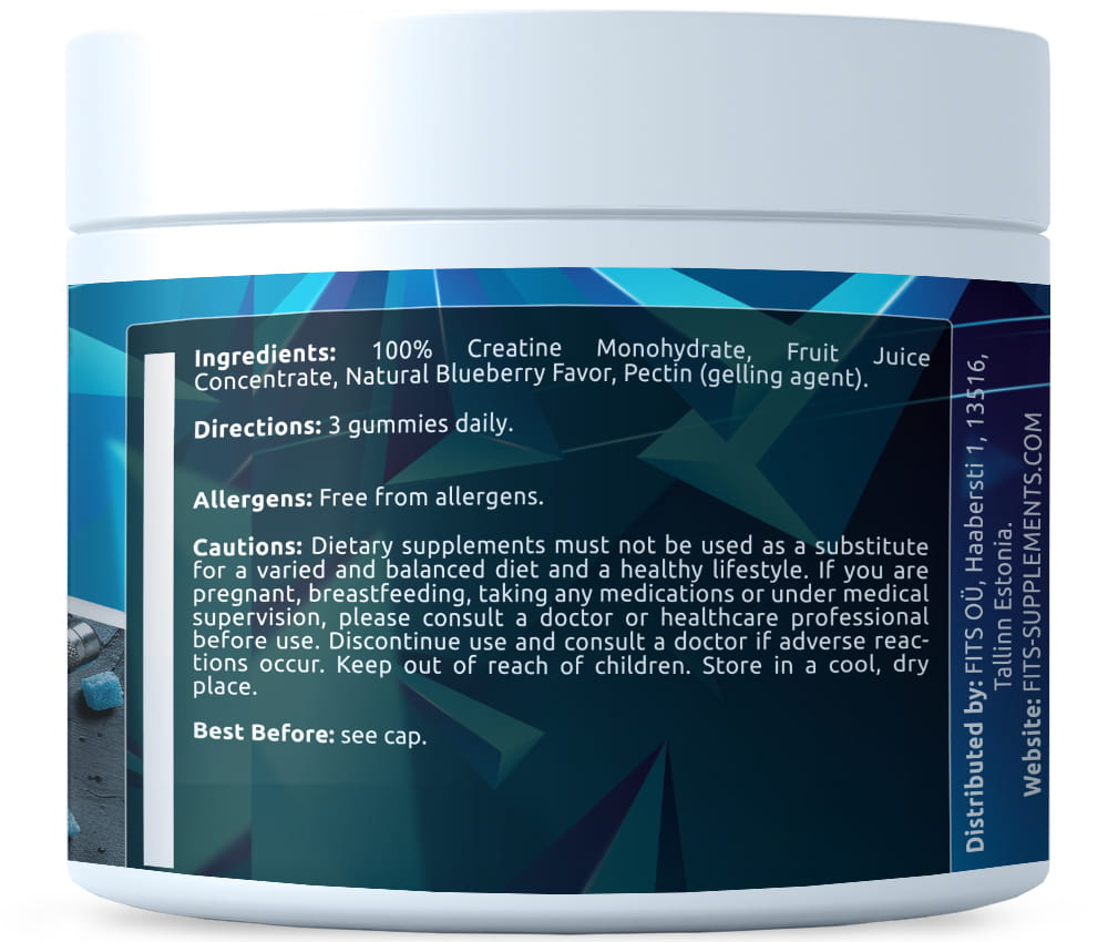Creatine Monohydraat Snoepjes 3750 mg 90 snoepjes