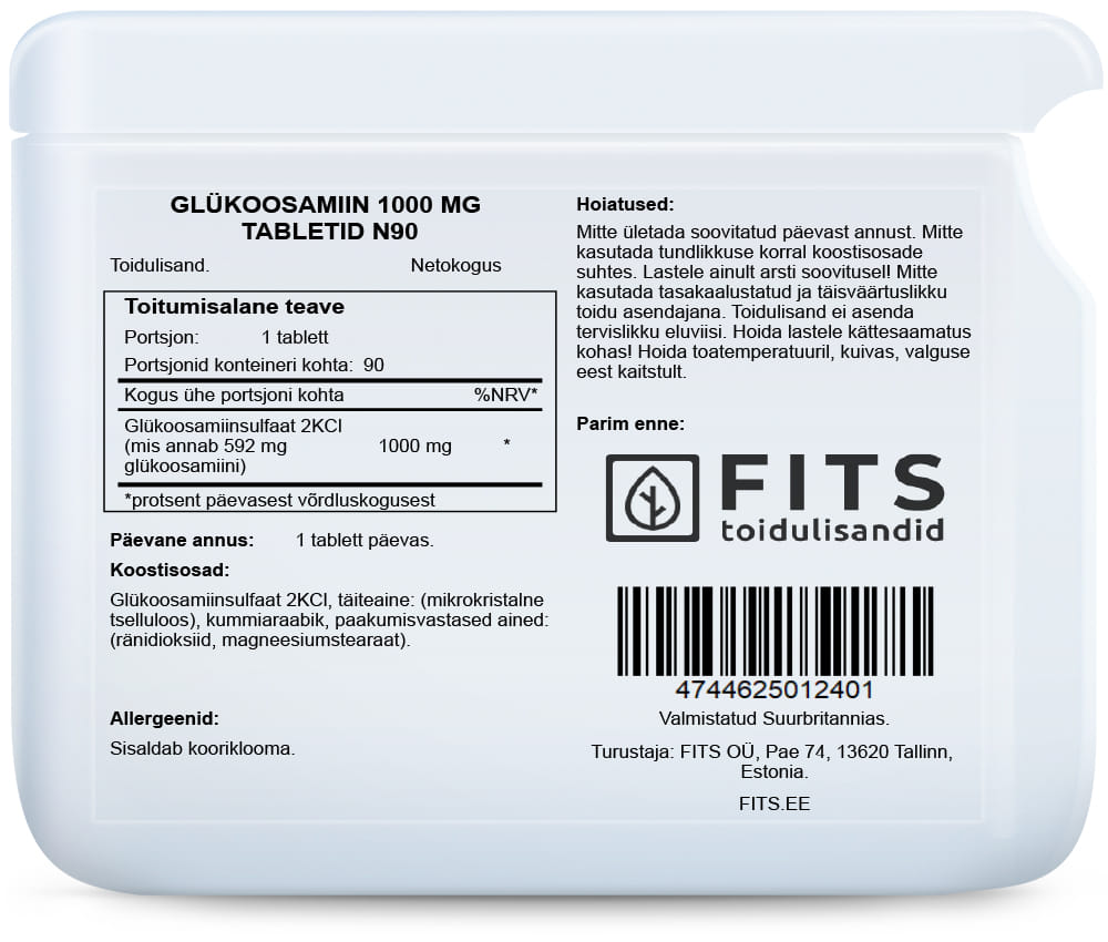 Glucosamine 1000mg 90 tablets