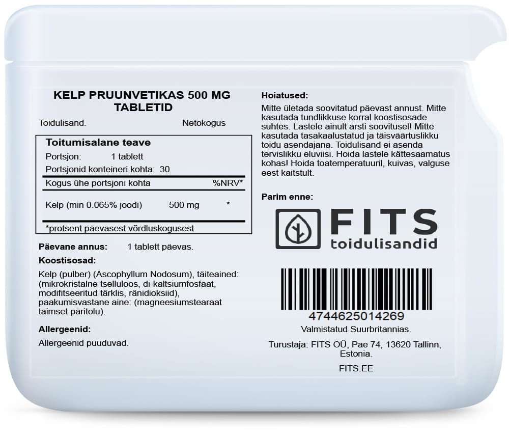 Kelp 500mg 30 tablets