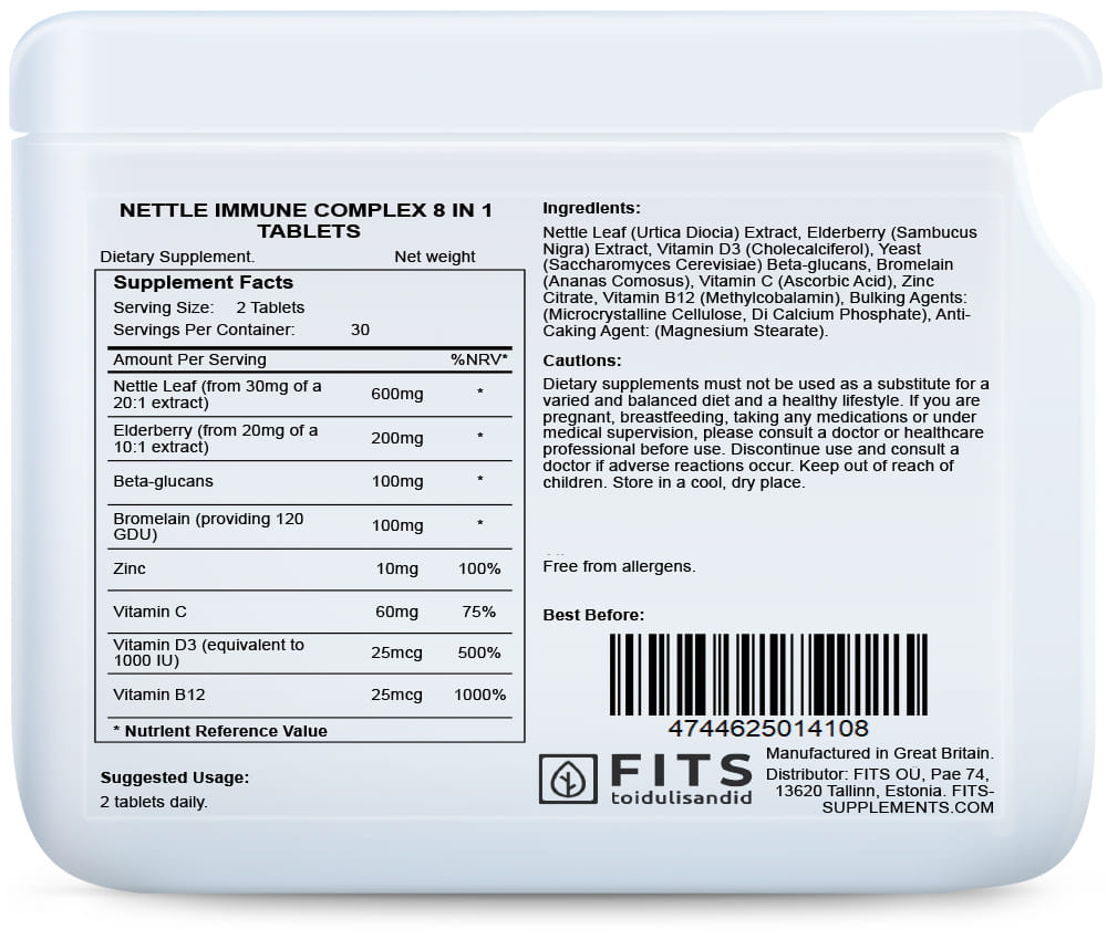 Nettle Immune Complex 8 in 1 60 tablets
