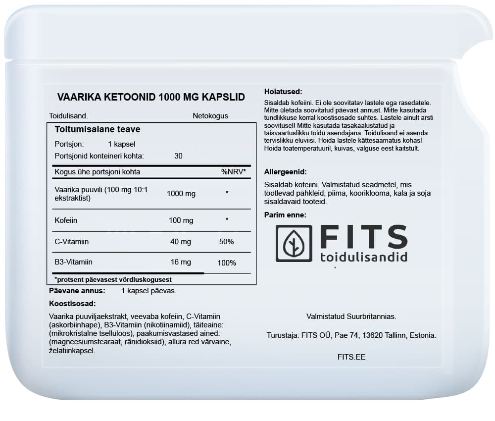 Raspberry Ketones 1000mg 60 capsules