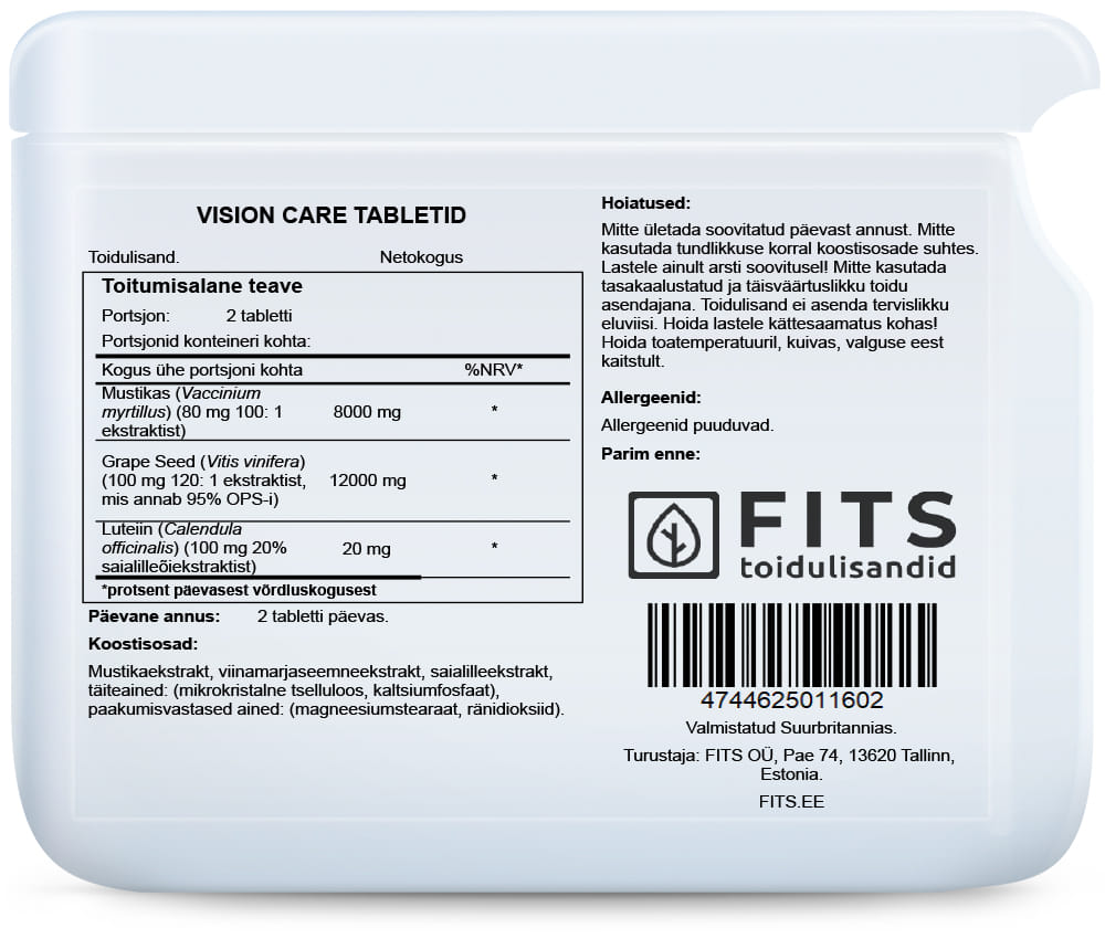 Vision Care 60 tablets
